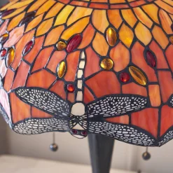 Lampa Stołowa Dragonfly flame (64093) Tiffany