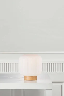 Lampa stołowa MILFORD Nordlux E27 40W Szkło Naturalny