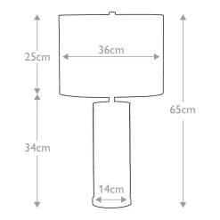 Lampa stołowa Ripple (RIPPLE-TL-WHT-B) - Elstead Lighting
