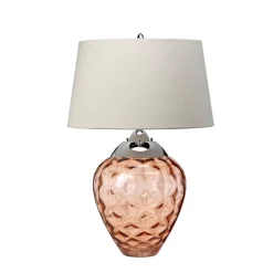Lampa stołowa Samara - 2 źródła światła - Łososiowa (QN-SAMARA-TL-SLM) - Quintiesse