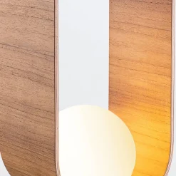 Lampa stołowa Sfera (QN-SFERA-TL-L-TEAK) - Quintiesse