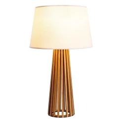 Lampa stołowa Slatted (QN-SLATTED-TL-TEAK) - Quintiesse