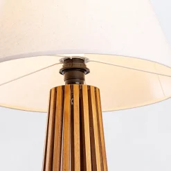 Lampa stołowa Slatted (QN-SLATTED-TL-TEAK) - Quintiesse