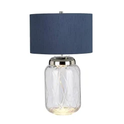 Lampa stołowa Sola - 2 źródła światła - Niebieski abażur (QN-SOLA-TL-L-BLU) - Quintiesse