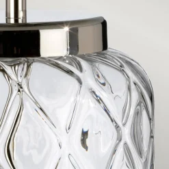 Lampa stołowa Sola - 1 źródło światła - Srebrny abażur (QN-SOLA-TL-S) - Quintiesse