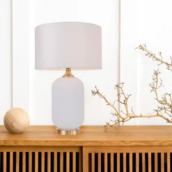 Lampa stołowa Tamiza 65 cm biała 1xE27 (LP-1515/1T big white) - Light Prestige