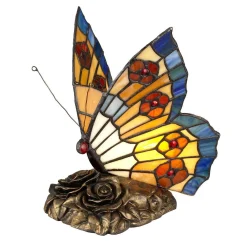 Lampa stołowa Tiffany Animal Lamps (QZ-OBUTTERFLY-TL) - Elstead Lighting