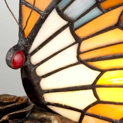 Lampa stołowa Tiffany Animal Lamps (QZ-OBUTTERFLY-TL) - Elstead Lighting