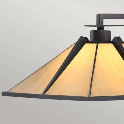 Lampa stołowa w stylu Tiffany Pomeroy Zachodni Brąz (QZ-POMEROY-TL) - Quoizel