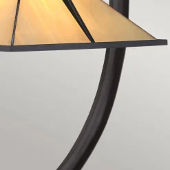 Lampa stołowa w stylu Tiffany Pomeroy Zachodni Brąz (QZ-POMEROY-TL) - Quoizel