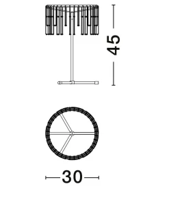 Lampa stołowa wewnętrzna HUARAZ (LE44716) - Luces Exclusivas