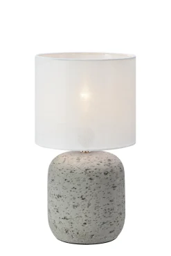 Lampa stołowa z abażurem MONTAGNA 32cm Grey/Offwhite (108861) Markslojd