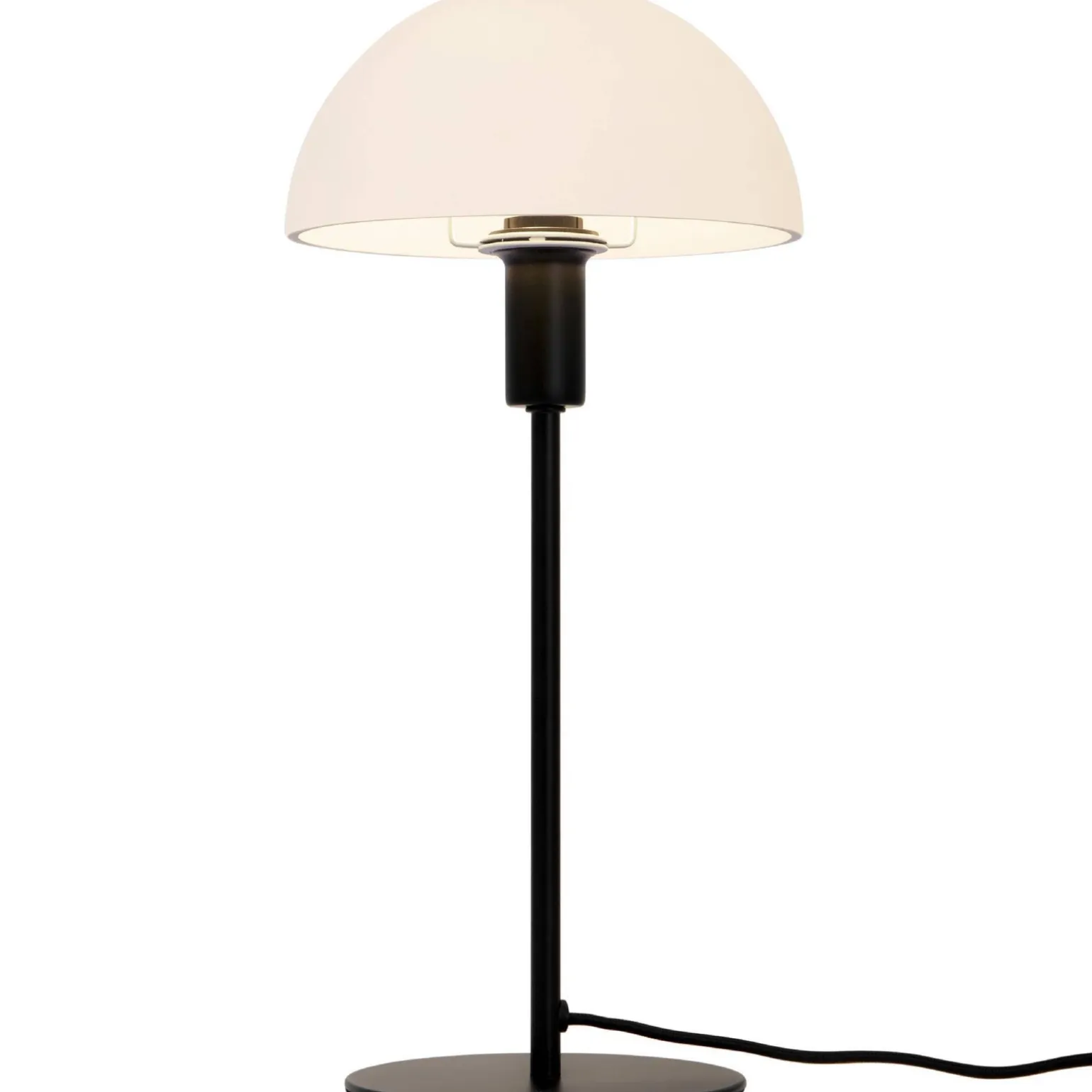 Lampa stołowa ze szklanym kloszem ELLEN Nordlux E14 40W Metal Czarny