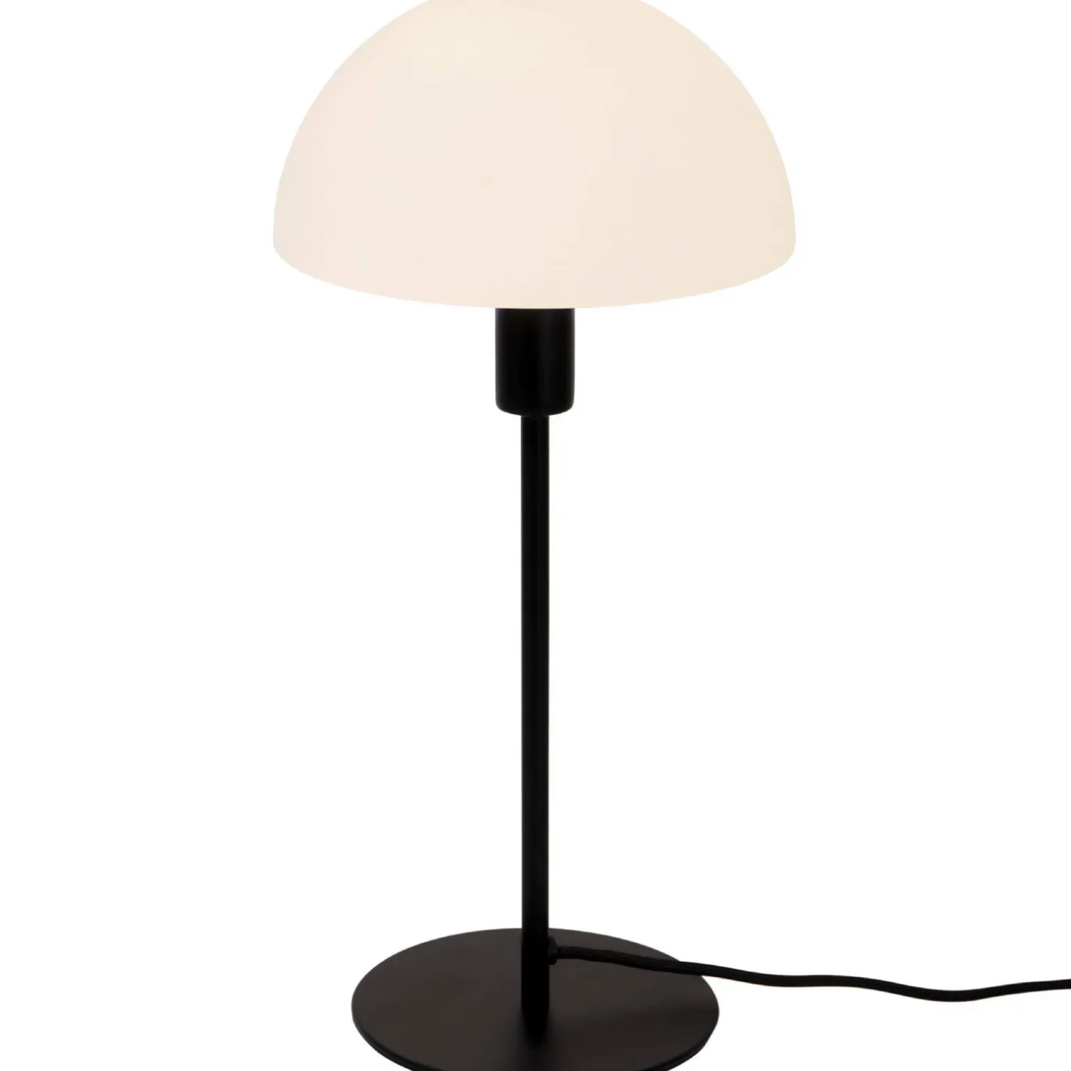 Lampa stołowa ze szklanym kloszem ELLEN Nordlux E14 40W Metal Czarny