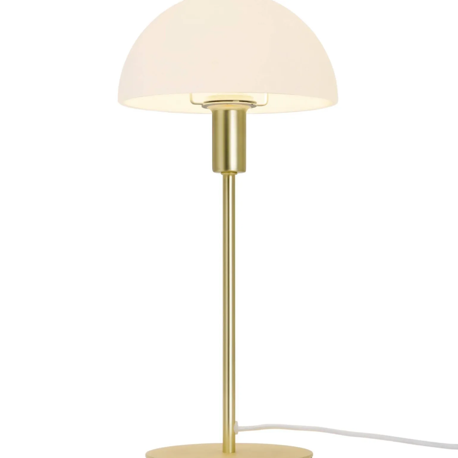 Lampa stołowa ze szklanym kloszem ELLEN Nordlux E14 40W Metal Mosiądz