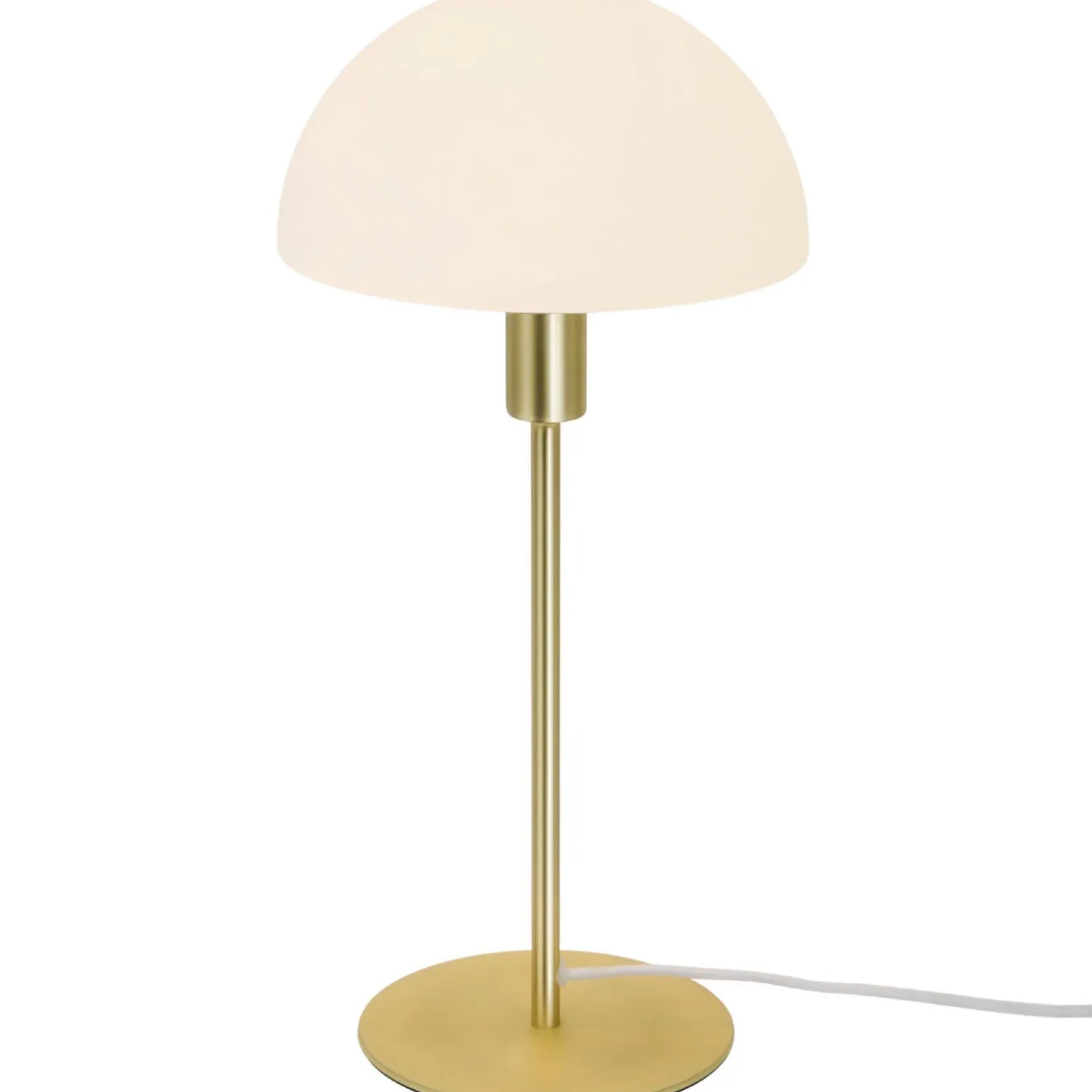 Lampa stołowa ze szklanym kloszem ELLEN Nordlux E14 40W Metal Mosiądz