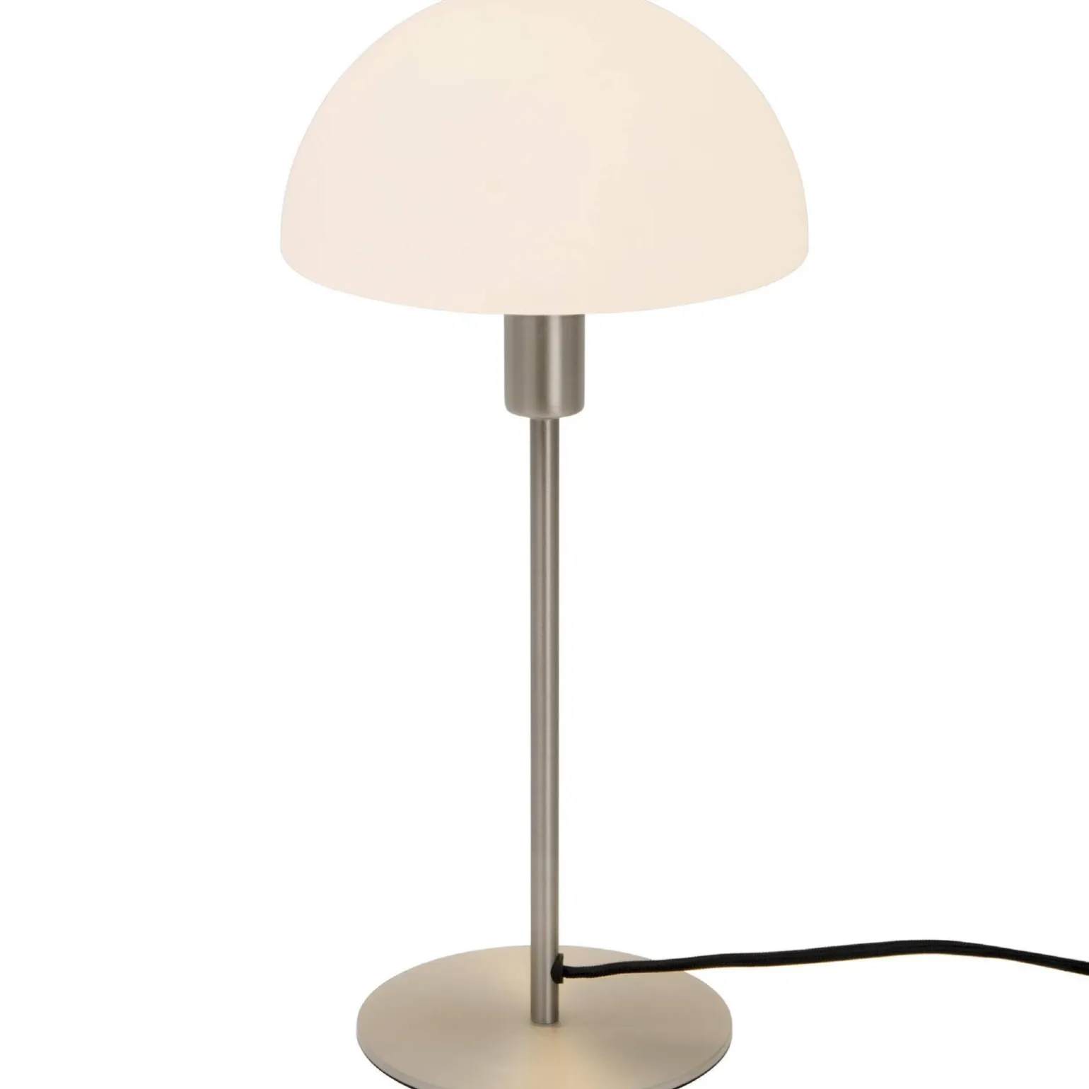 Lampa stołowa ze szklanym kloszem ELLEN Nordlux E14 40W Metal Stal szczotkowana