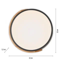 LAMPA SUFITOWA BILA BLACK (14288-18) - Paul Neuhaus