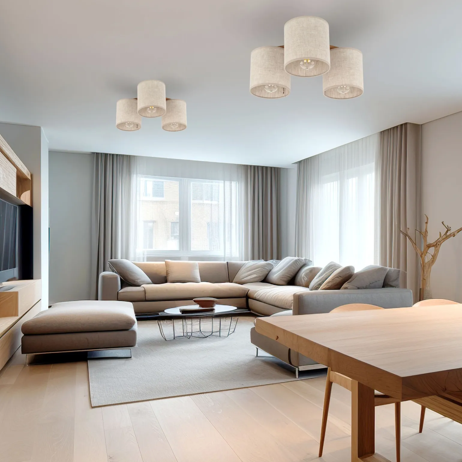 Lampa sufitowa DEVA NATURE 3 PŁ (6865) - TK Lighting