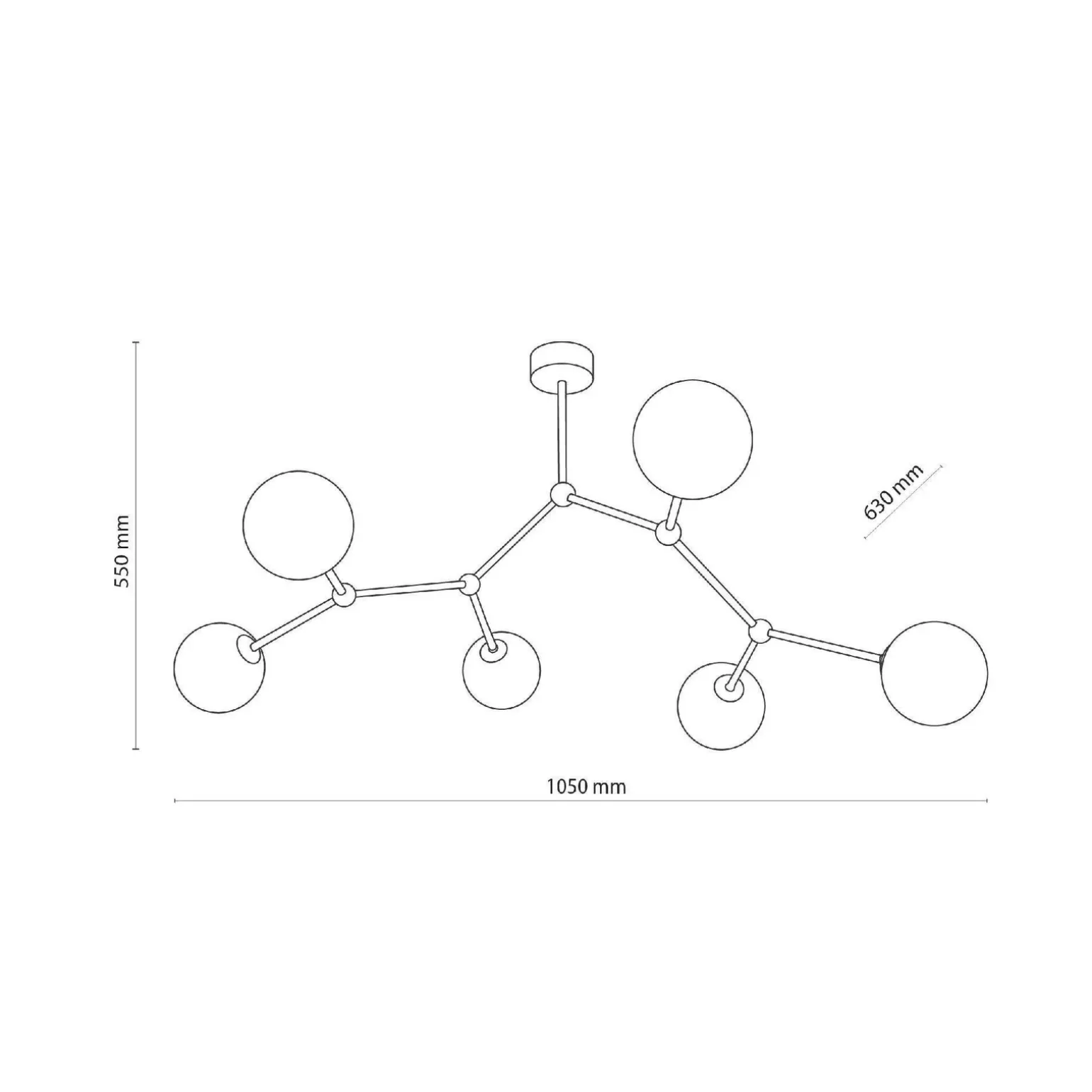 Lampa sufitowa FAIRY 6 PŁ (4856) - TK Lighting