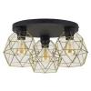 Lampa sufitowa GALAXY BLACK/GOLD 3 PŁ KOŁO (3458) - TK Lighting