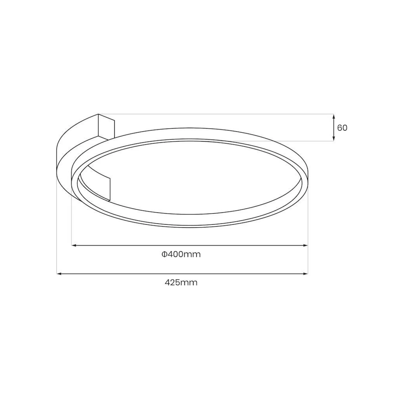 Lampa sufitowa LUNA 18W LED (ML1843) - Milagro