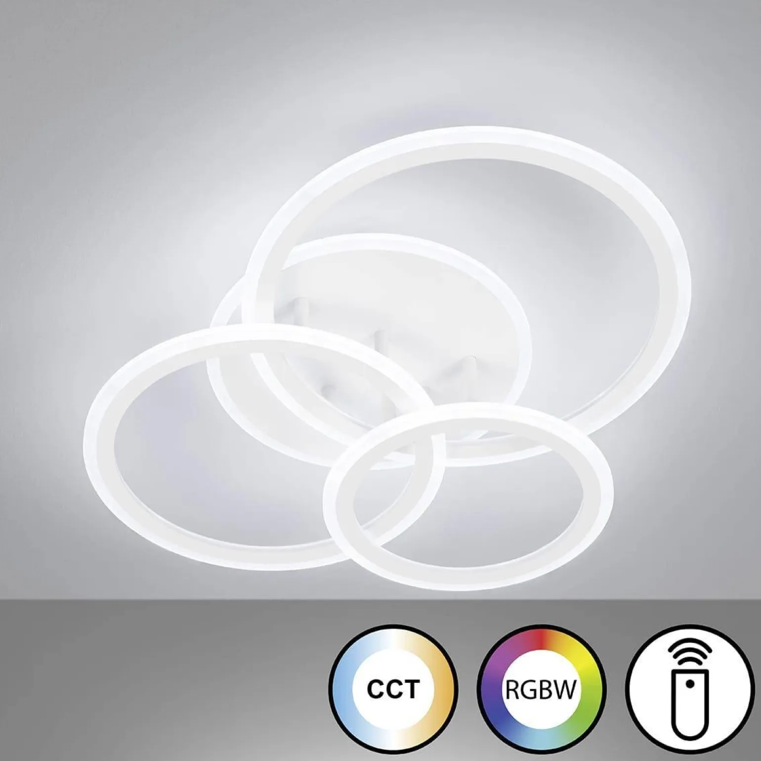 Lampa Sufitowa na pilota, zmieniająca kolory Gelder (21458) - Fischer&Honsel