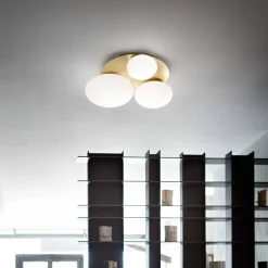 Lampa Sufitowa NINFEA Mosiądz (NINFEA_PL3_OTTONE) - Ideal Lux