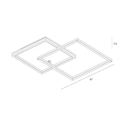 Lampa sufitowa Noris (PLF-82738-28W-WO) - Italux