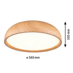 Lampa sufitowa OKA LED IP44 230V drewnopodobny (PL71083) - PAULMANN