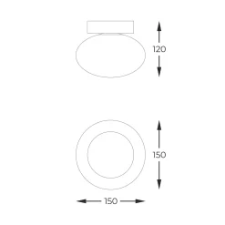 Lampa sufitowa OMI czarna (1188) - Zuma Line