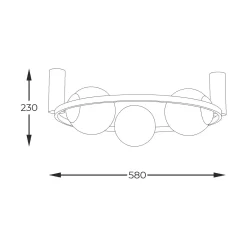 Lampa sufitowa ORBIT 3 (5008) - Zuma Line
