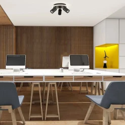 Lampa sufitowa Parma koło (LP-0612/3C Round BK) - Light Prestige