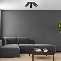 Lampa sufitowa Parma koło (LP-0612/3C Round BK) - Light Prestige