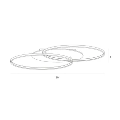 Lampa sufitowa Poraso (PLF-93439-24W-WO) - Italux