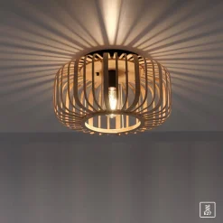 Lampa sufitowa RACOON drewniana (11412-79) - Paul Neuhaus