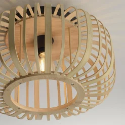 Lampa sufitowa RACOON drewniana (11412-79) - Paul Neuhaus