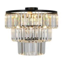 Lampa sufitowa TIFANNY czarna (P17127-4-BK) - Zuma Line