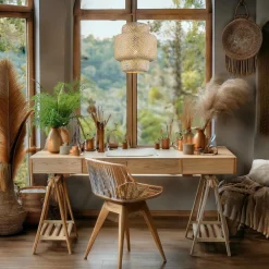 Lampa w stylu boho nad stół HESTIA 1xE27 (ML1808) - Milagro