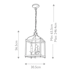 Lampa wisząca Larkin (KL-LARKIN-P-M-NI) - Elstead Lighting
