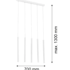 Lampa wisząca 5 pł. ETNA PLUS (2136) - Argon