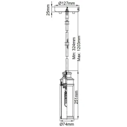 Lampa wisząca Payne (FE-PAYNE-MPBATH) - Elstead Lighting