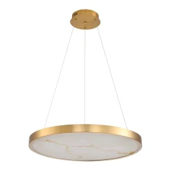 Lampa wisząca ALCHEMY LED złoty alabaster 60 cm (ST-MD2407) - Step into Design