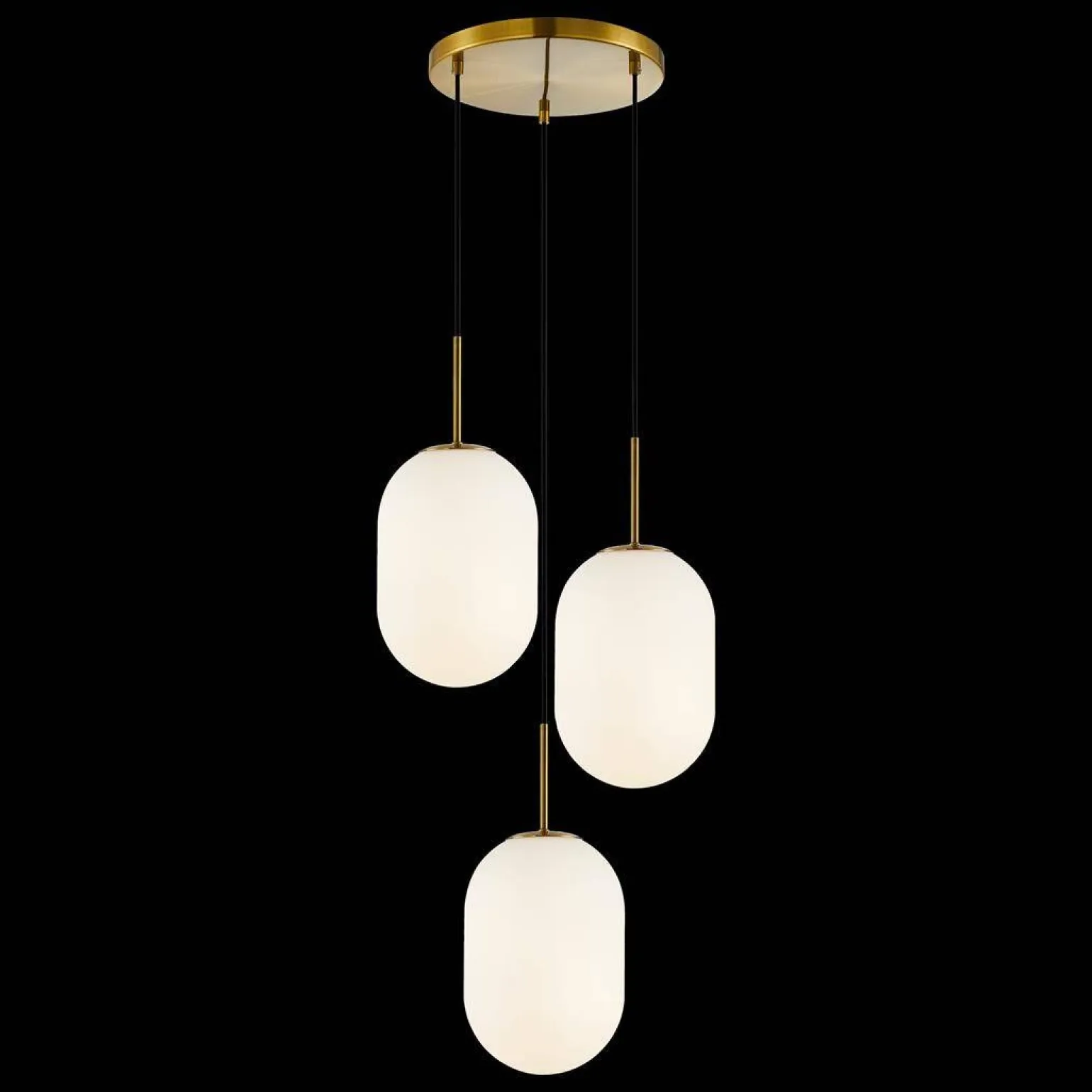 Lampa wisząca ALIAS GOLD 3 koło (ML0315) - Milagro