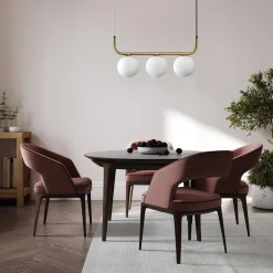 Lampa wisząca Alisa 3 złota/biała (LP-005/3L GD) - Light Prestige