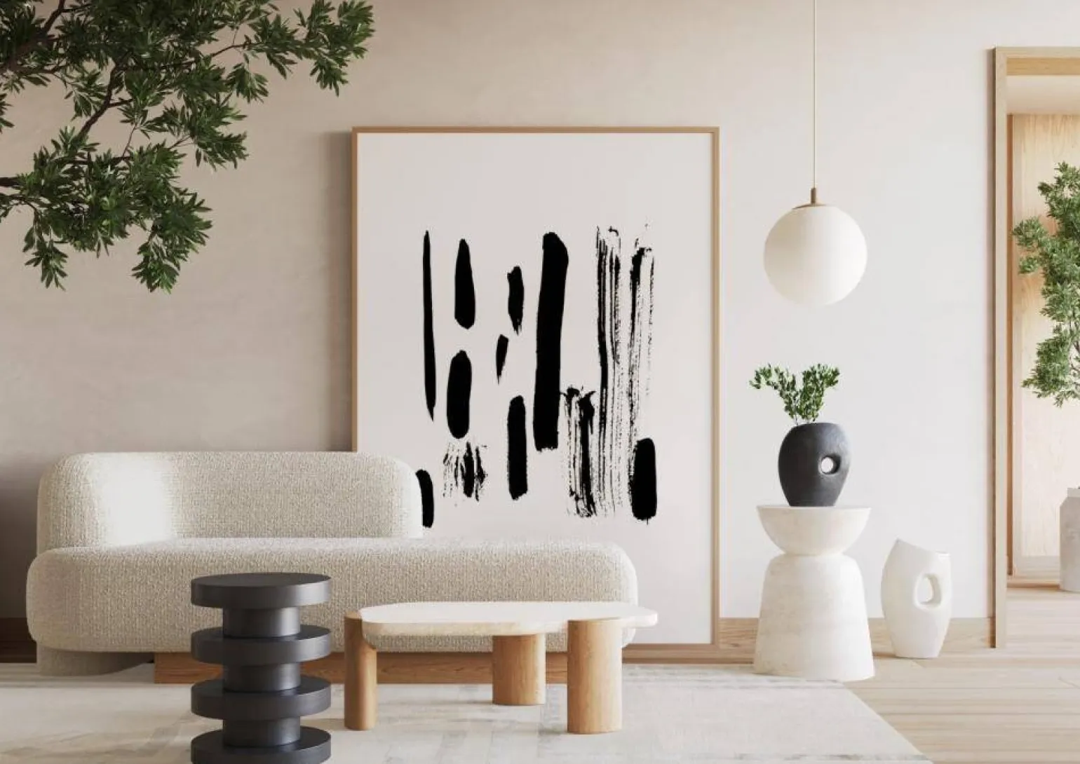 Lampa wisząca ALUR WOOD S kolor Drewno (11146119) - KASPA