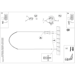 Lampa wisząca ALVAR 1 czarny LED 3000K (TH.545) - Thoro Lighting