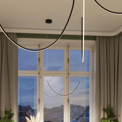 Lampa wisząca ALVAR 1 czarny LED 3000K (TH.545) - Thoro Lighting