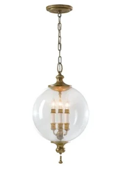 Lampa wisząca ARGENTO kol. ANTYCZNY SREBRNY (FE/ARGENTO/P) - Feiss - Elstead Lighting - żyrandol