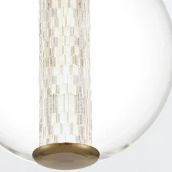 Lampa wisząca Atomo - 1 źródło światła - Szczotkowane złoto (QN-ATOMO-1P-BG) - Quintiesse